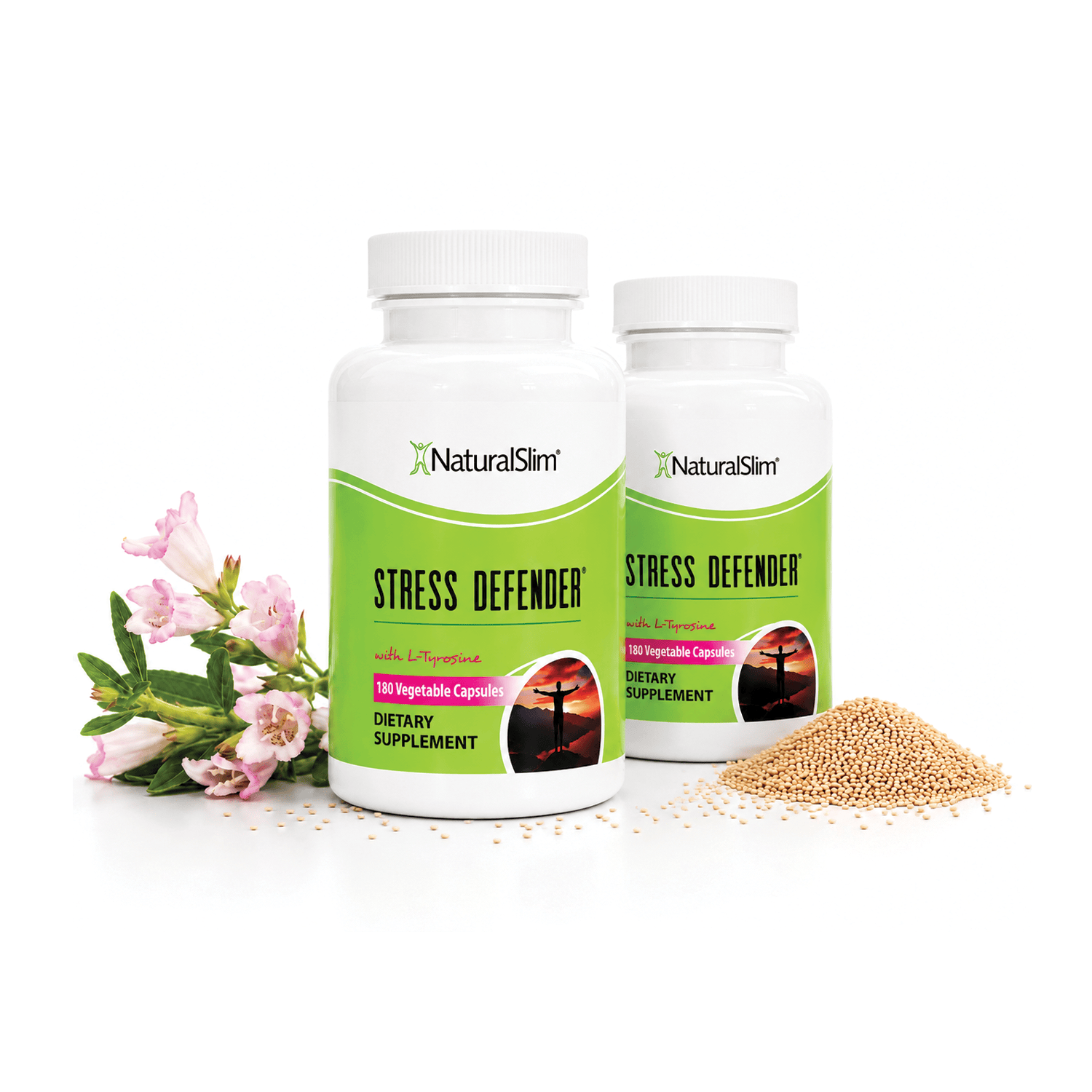 2 frascos Stress Defender Stress Defender® |  Con Vitamina B5 y L-Tirosina El-poder-del-metabolismo-frank-suarez adelgazar naturalmente metabolismotv unimetab candiseptic kit de candida mejorar el metabolismo y la salud