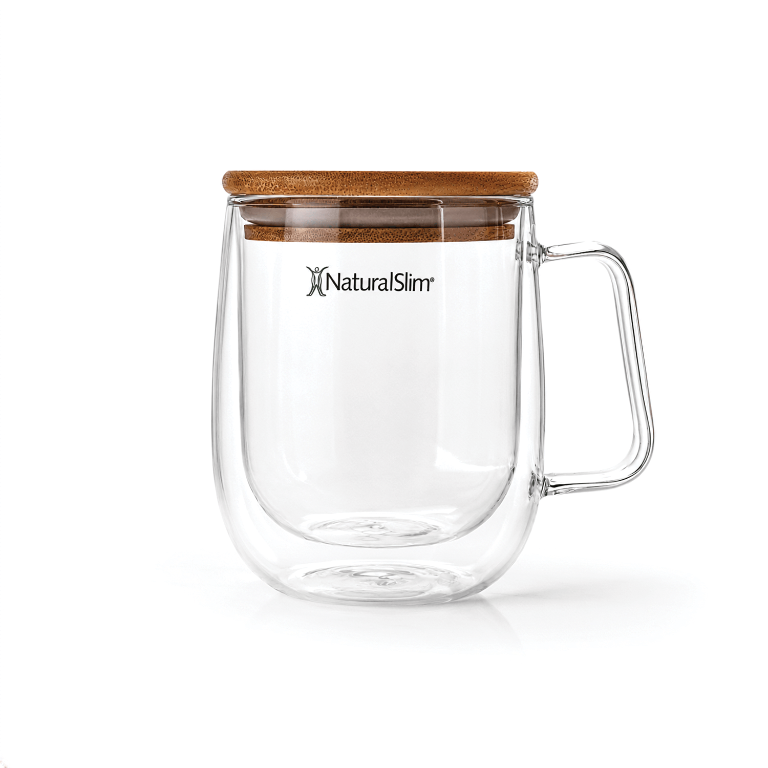 Taza para bebidas frías o calientes de NaturalSlim® | Double Wall Glass Mug El-poder-del-metabolismo-frank-suarez adelgazar naturalmente metabolismotv unimetab candiseptic kit de candida mejorar el metabolismo y la salud