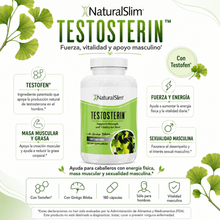 Cargar imagen en el visor de la galería, Testosterin® | Ayuda para Caballeros con Testofen® - energía física, masa muscular, y sexualidad masculina El-poder-del-metabolismo-frank-suarez adelgazar naturalmente metabolismotv unimetab candiseptic kit de candida mejorar el metabolismo y la salud

