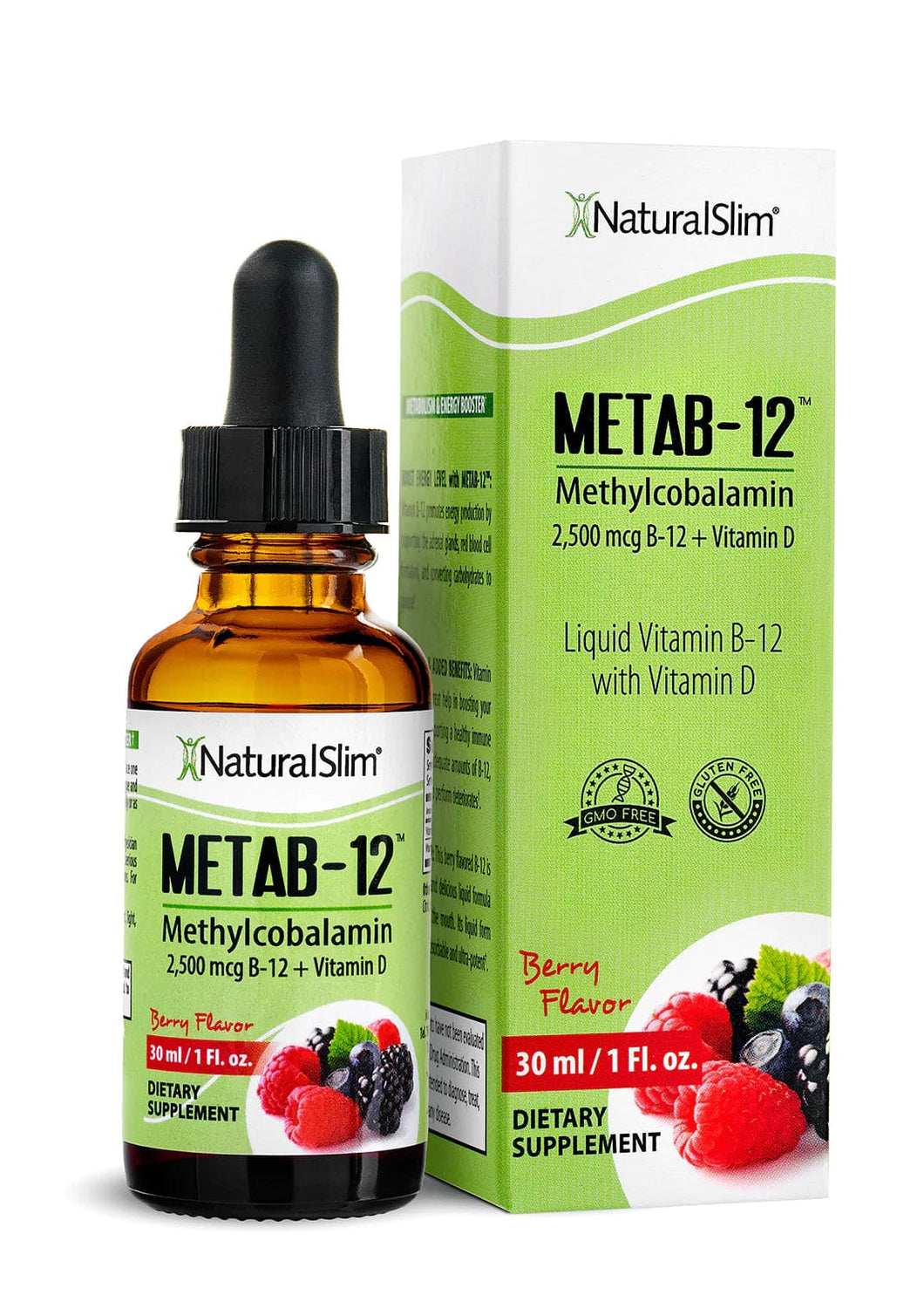 Health & Beauty METAB-12 Berry METAB-12™ | Liquid Vitamin B-12 (methylcobalamin) + Vitamin D | Vitamina B-12 y D El-poder-del-metabolismo-frank-suarez adelgazar naturalmente metabolismotv unimetab candiseptic kit de candida mejorar el metabolismo y la salud